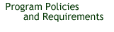Program Policies and Requirements